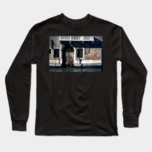 Venice, Italy - Waterfront Doorway Long Sleeve T-Shirt